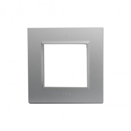 Plaque de finition Bella 43 argent opaque 2 modules