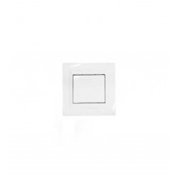 Interrupteur va et vient à touche large 16A Blanc