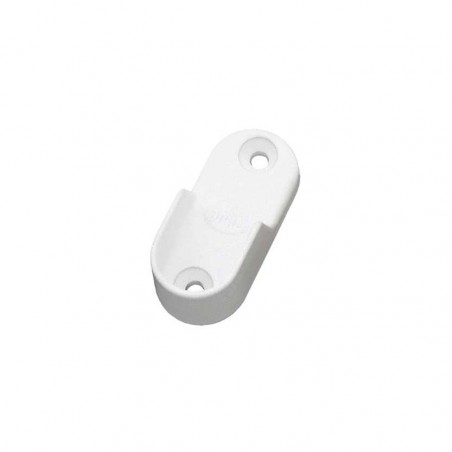 Support tube penderie blanc 30x15
