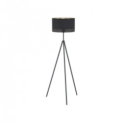 Lampadaire dintérieur en tissu noir et or Esteperra 40w 1.40cm