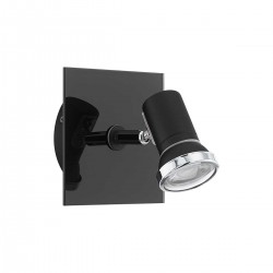 Spot mural Tamara 1 3.3W noir et chromé