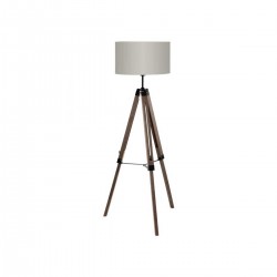Lampadaire dintérieur Landata noisette et taupe E27 60W