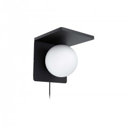 Applique en alu noir avec fonctionnalité et chargeur inclusCIGLIE E14 40W L180 H180