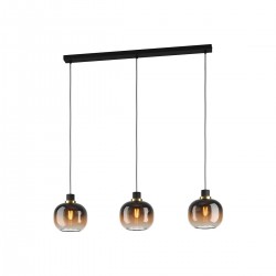 Suspensionnoir et marron 3*E27 OILELLAH1100 L950 220-240V