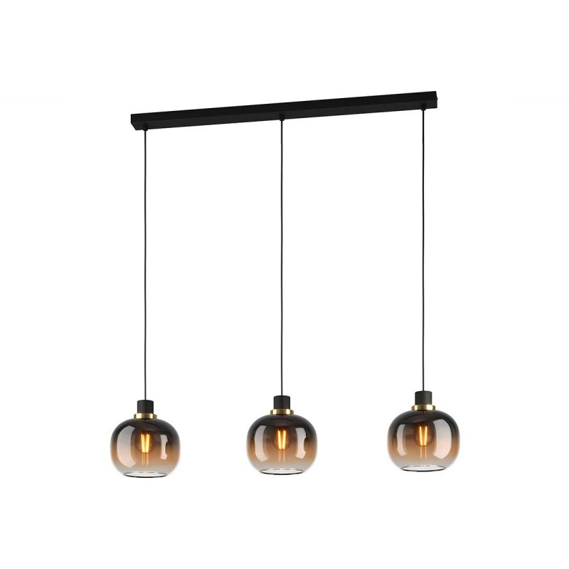 Suspensionnoir et marron 3*E27 OILELLAH1100 L950 220-240V