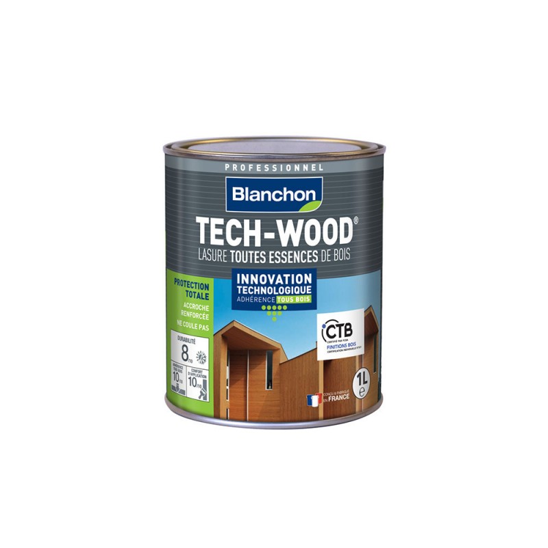 Tech wood lasure 1L chêne rustique satiné -  - meilleure qualité