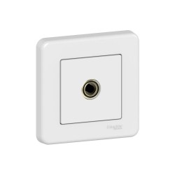 Prise TV blanc LEONA