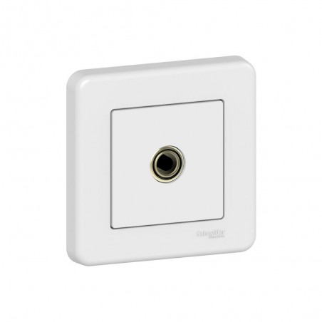 Prise TV blanc LEONA