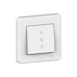 Interrupteur volet roulant blanc LEONA