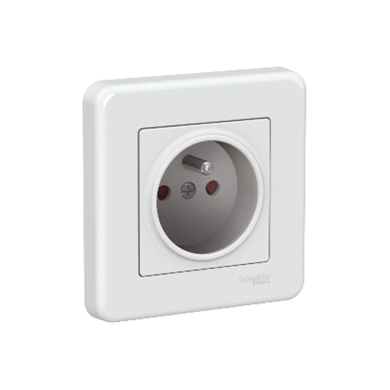 Prise PINE blanc LEONA