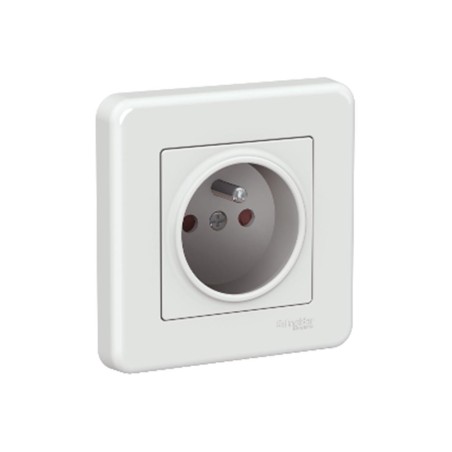 Prise PINE blanc LEONA