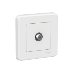 Prise SAT blanc LEONA