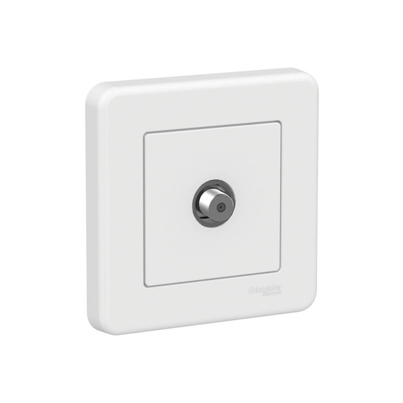 Prise SAT blanc LEONA