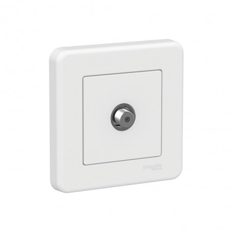 Prise SAT blanc LEONA