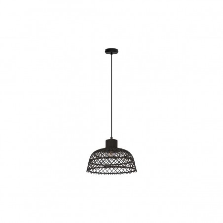 Suspension acier bois-noir E27 AUSNBY40w max h1100 d370