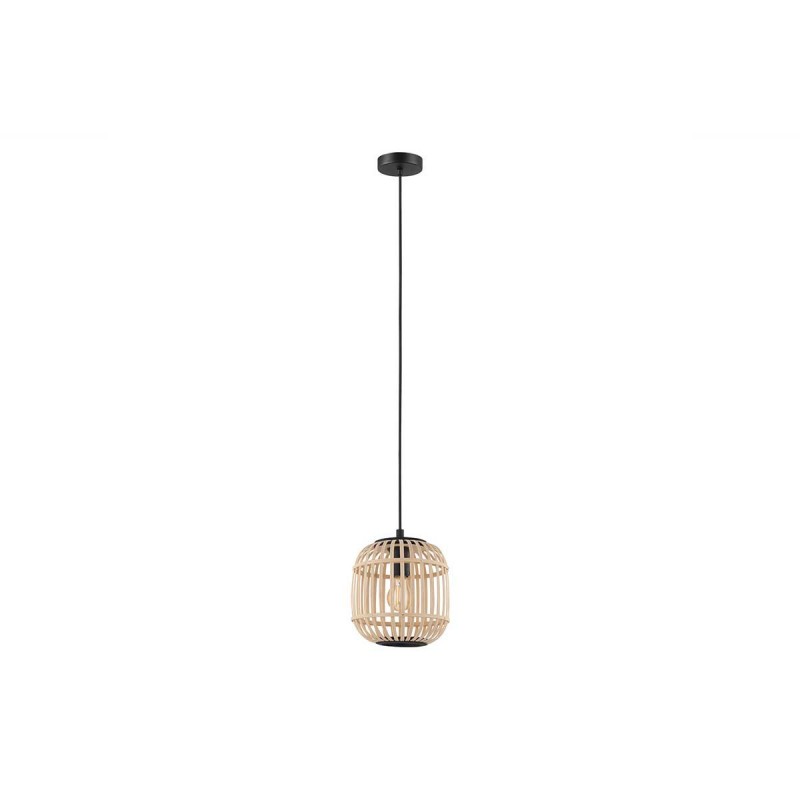 Suspension acier noir-nature  E27 BORDESLEY28w max H1100 D210