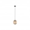 Suspension acier noir-nature  E27 BORDESLEY28w max H1100 D210