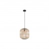 Suspension acier noir-nature  E27 BORDESLEY28w max H1100 D350