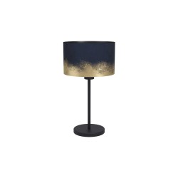 Lampe de table noir-bleu-doré CASUARITA  E27 40W h435
