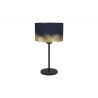 Lampe de table noir-bleu-doré CASUARITA  E27 40W h435