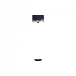 Lampe sur pied CASUARITA    noir-bleu-doré E27 40W h1510