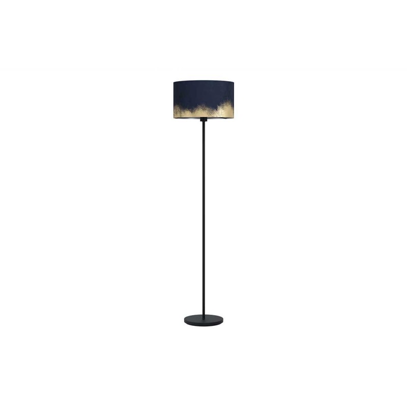 Lampe sur pied CASUARITA    noir-bleu-doré E27 40W h1510
