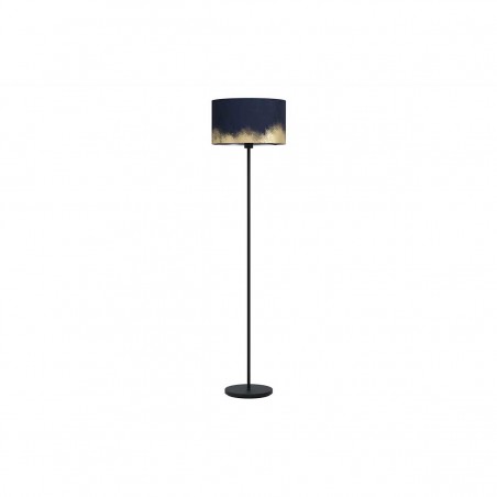 Lampe sur pied CASUARITA    noir-bleu-doré E27 40W h1510