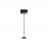 Lampe sur pied CASUARITA    noir-bleu-doré E27 40W h1510