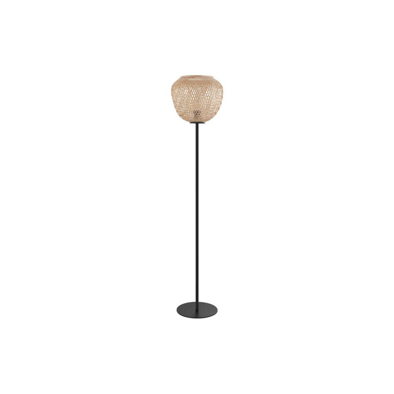 Lampadaire DEMBLEBY acier-bois E27 40W max H1500 D320