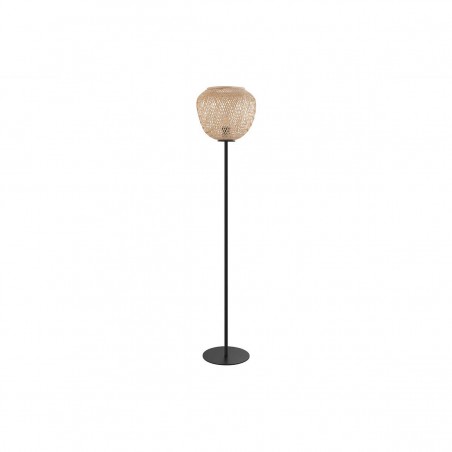 Lampadaire DEMBLEBY acier-bois E27 40W max H1500 D320