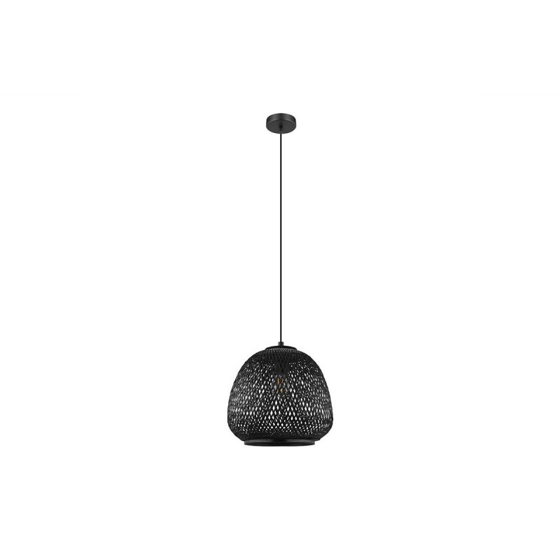 Suspension acier bois-noir E27 DEMBLEBY40W max H1100 D320