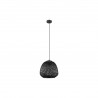 Suspension acier bois-noir E27 DEMBLEBY40W max H1100 D320
