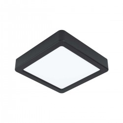 Plafonnier FUEVA 5 en saillie carré  noir LED 105w 1350lm 160X160mm