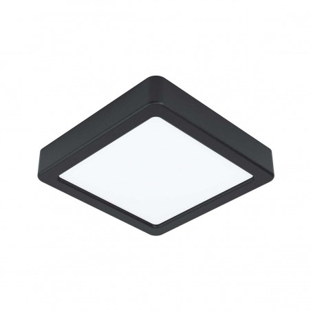 Plafonnier FUEVA 5 en saillie carré  noir LED 105w 1350lm 160X160mm