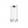 Suspension anthracite gris E27  GIACONECCHIA6x40w max H1500