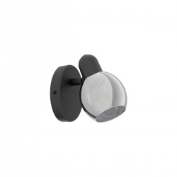 Spot POLLICA noir -verreE14 10w h105 l65