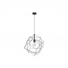 Suspension en acier noir E27 STRAITON   40W max H1100
