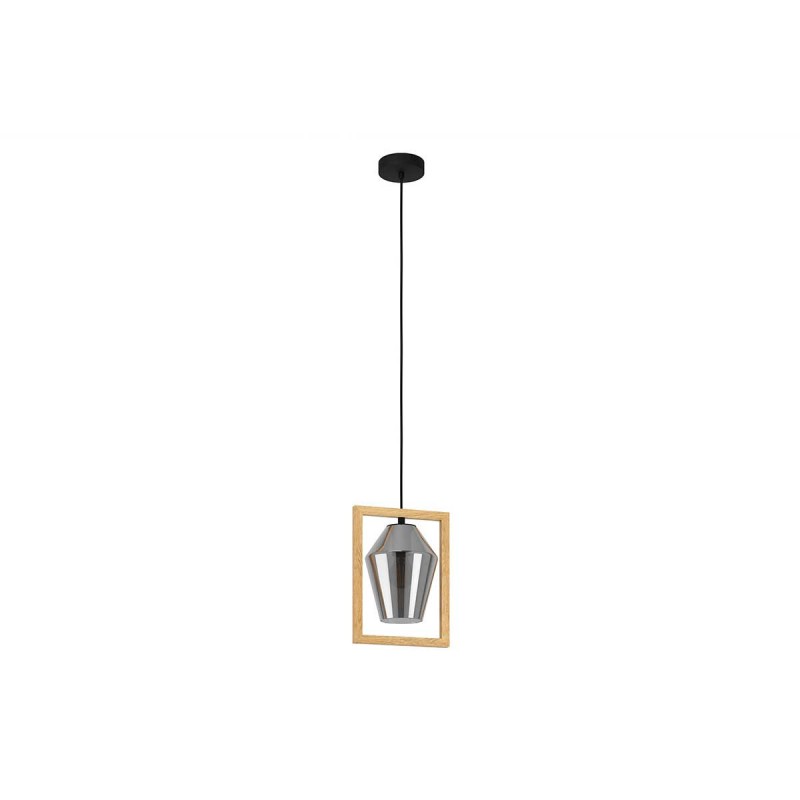 Suspension en bois et verre E27 VIGLIONI 40max L230H1100