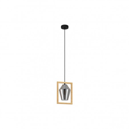 Suspension en bois et verre E27 VIGLIONI 40max L230H1100
