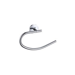 Porte serviette anneau suite chrome à fixer