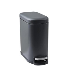 Poubelle salle de bain remix slim 5l black 0