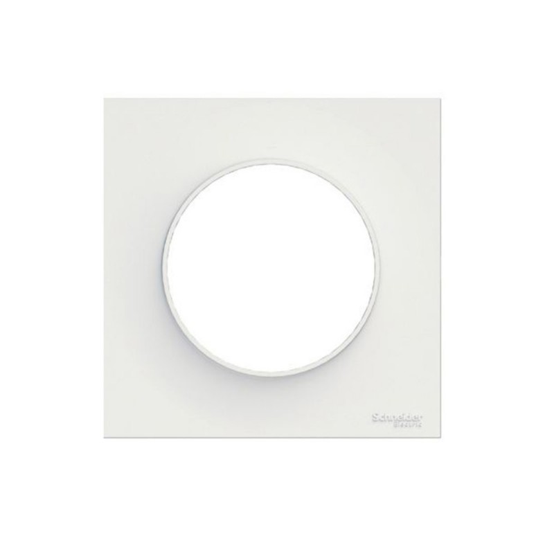 Plaque blanc 1 poste Odace