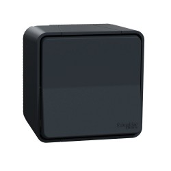 Interrupteur va-et-vient en saillie gris