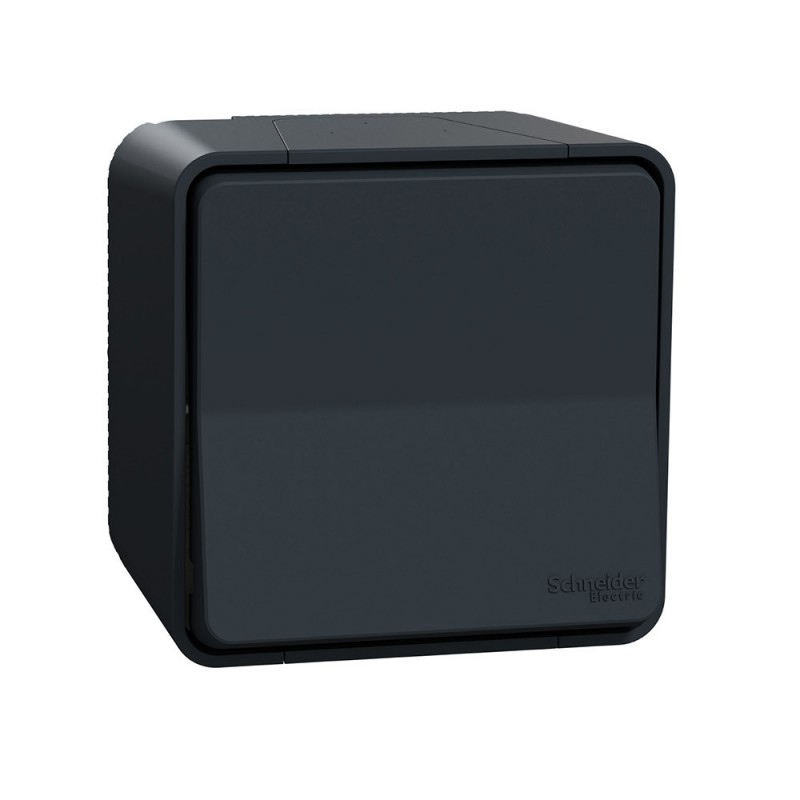 Interrupteur va-et-vient en saillie gris