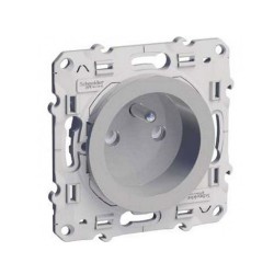 Prise de courant à vis Aluminium 2P+T