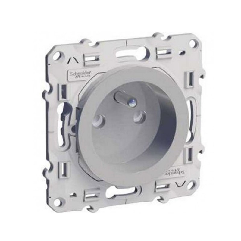 Prise de courant à vis Aluminium 2P+T