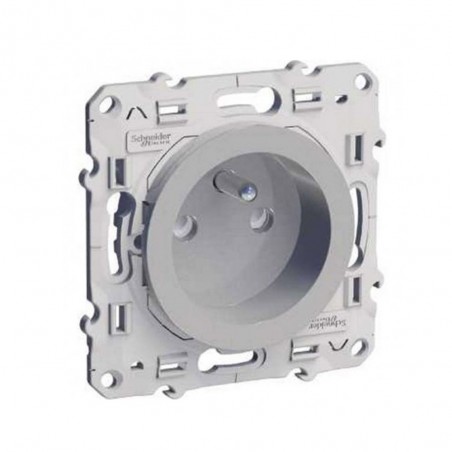 Prise de courant à vis Aluminium 2P+T