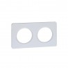 Plque touch blanc 2 postes ODACE