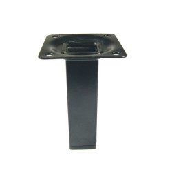 Pied H400 acier carré25 noir