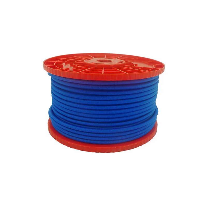 Sandow D6 latex multibrins gainé poly tressé bleubobin